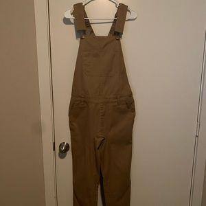 Smoke Rise Jogger Overalls Paisley Print beige